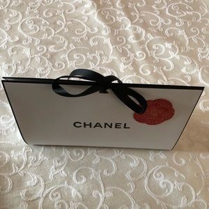 Authentic Chanel paper gift box w/pouch insert